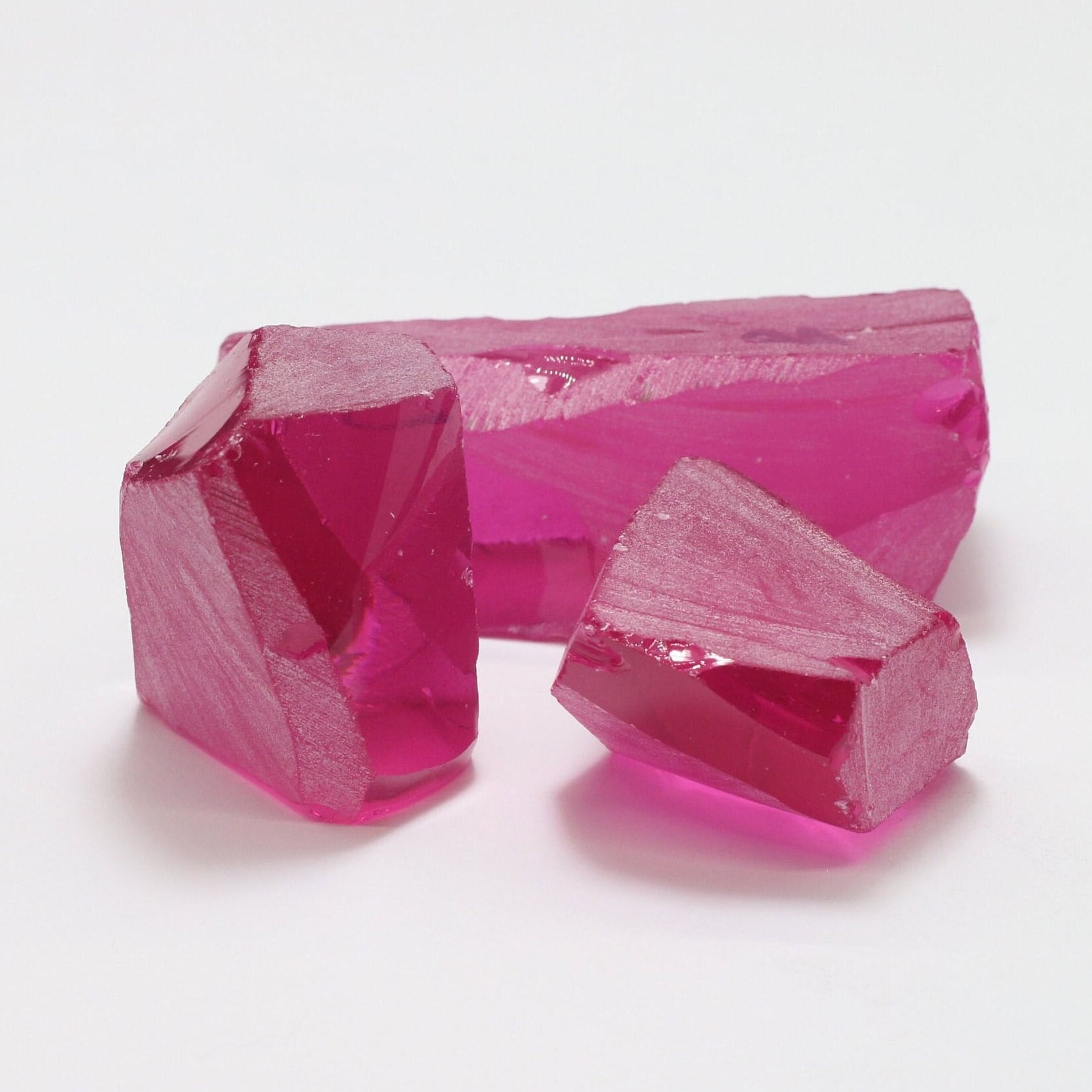 Kunzite Nanosital Synthetic Lab Created Faceting Rough for Gem Cutting - #A-8483 - Various Sizes