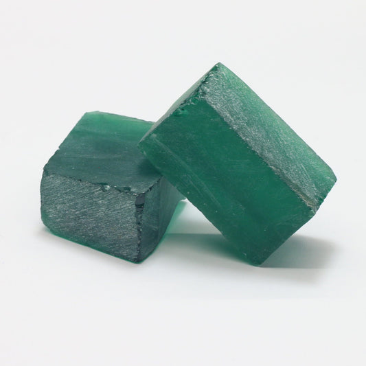 Light Emerald Nanosital Synthetic Lab Created Faceting Rough for Gem Cutting - #0/3 - Various Sizes