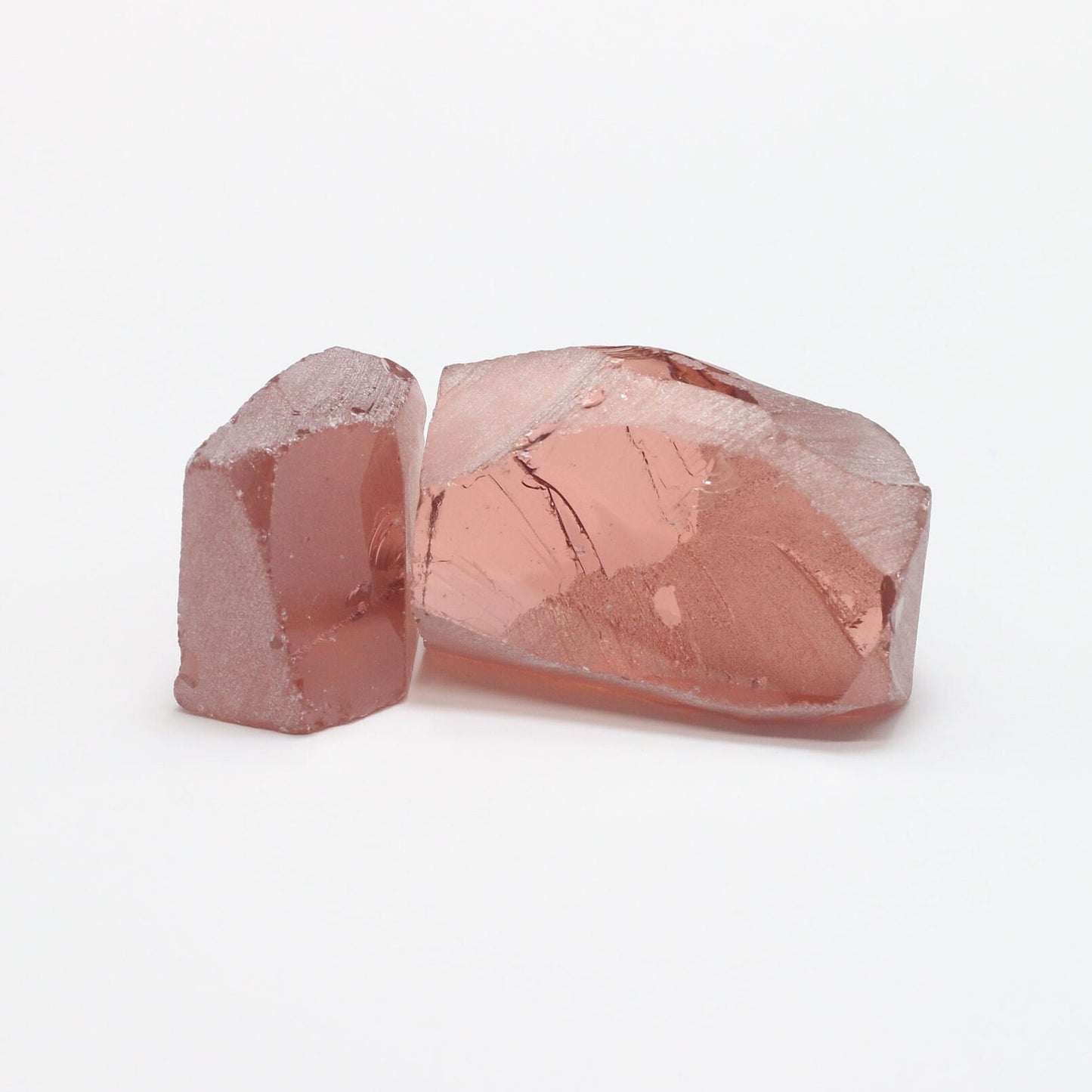 Dark Pink Morganite Nanosital Synthetic Lab Created Faceting Rough for Gem Cutting - #E-195 - Various Sizes