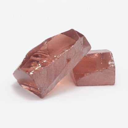 Dark Pink Morganite Nanosital Synthetic Lab Created Faceting Rough for Gem Cutting - #E-195 - Various Sizes