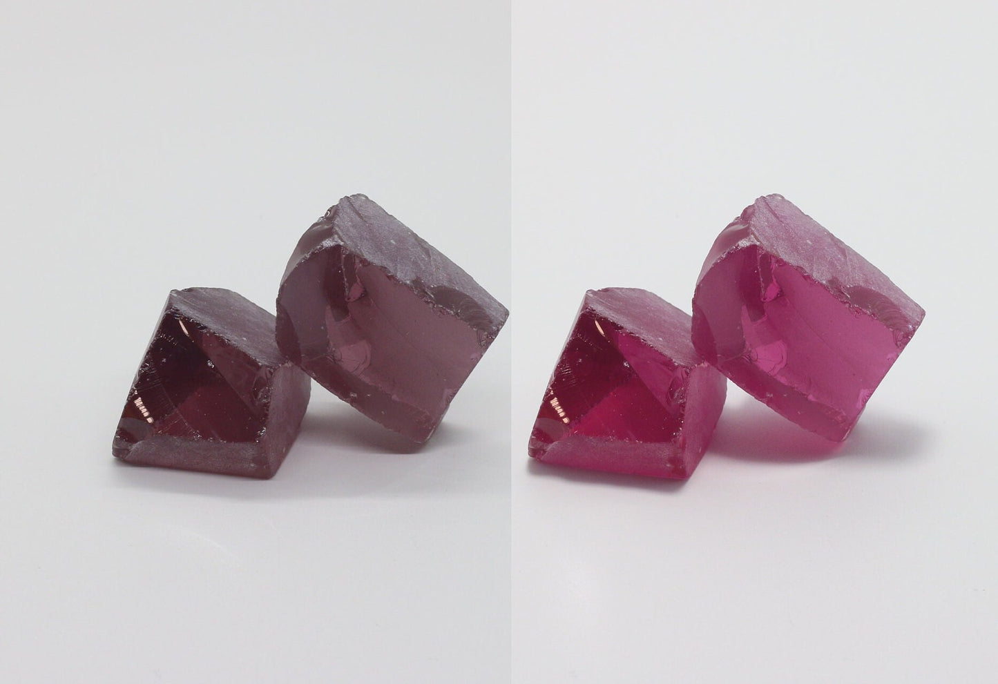 Color Changing Nanosital Synthetic Lab Created Faceting Rough for Gem Cutting - #69 - Various Sizes