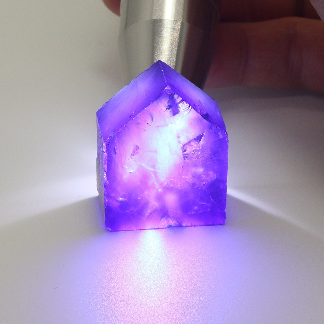 Tanzanite (Included) Nanosital Synthetic Lab Created Faceting Rough for Gem Cutting - #Z-124- Various Sizes