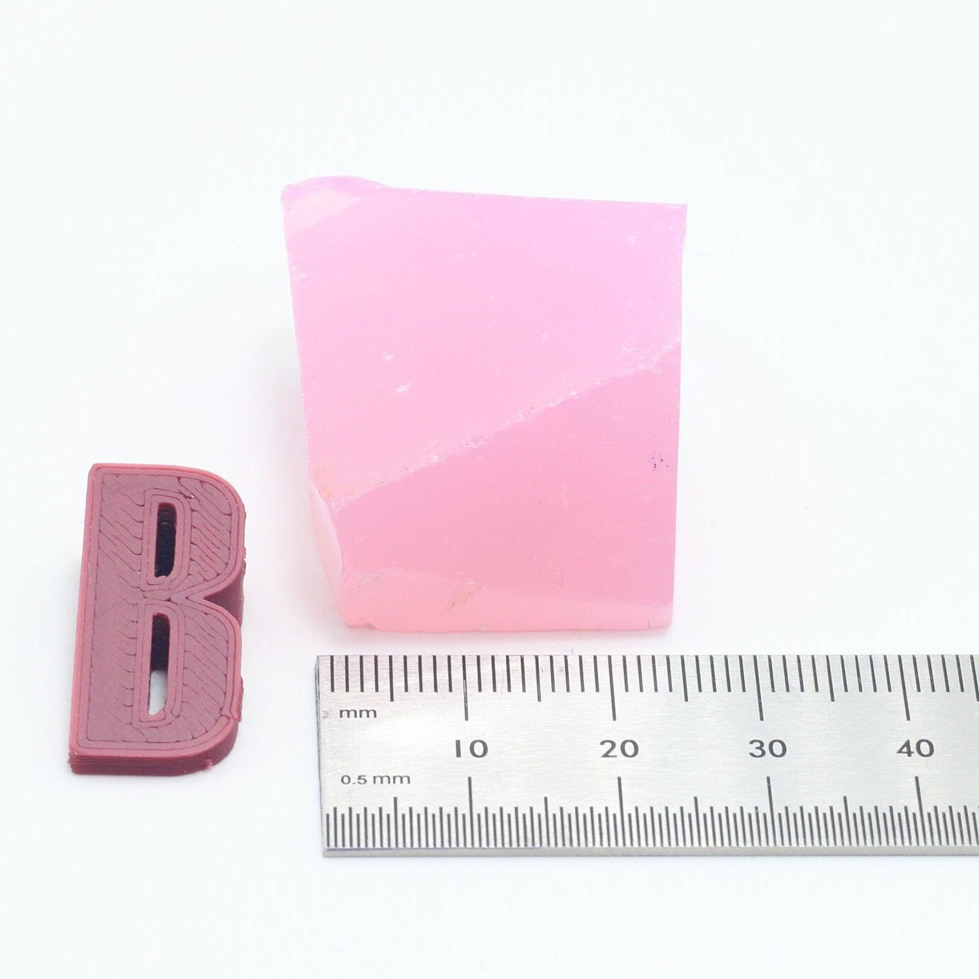 Pink Opal Nanosital Synthetic Lab Created Faceting Rough for Gem Cutting - #002 - Various Sizes