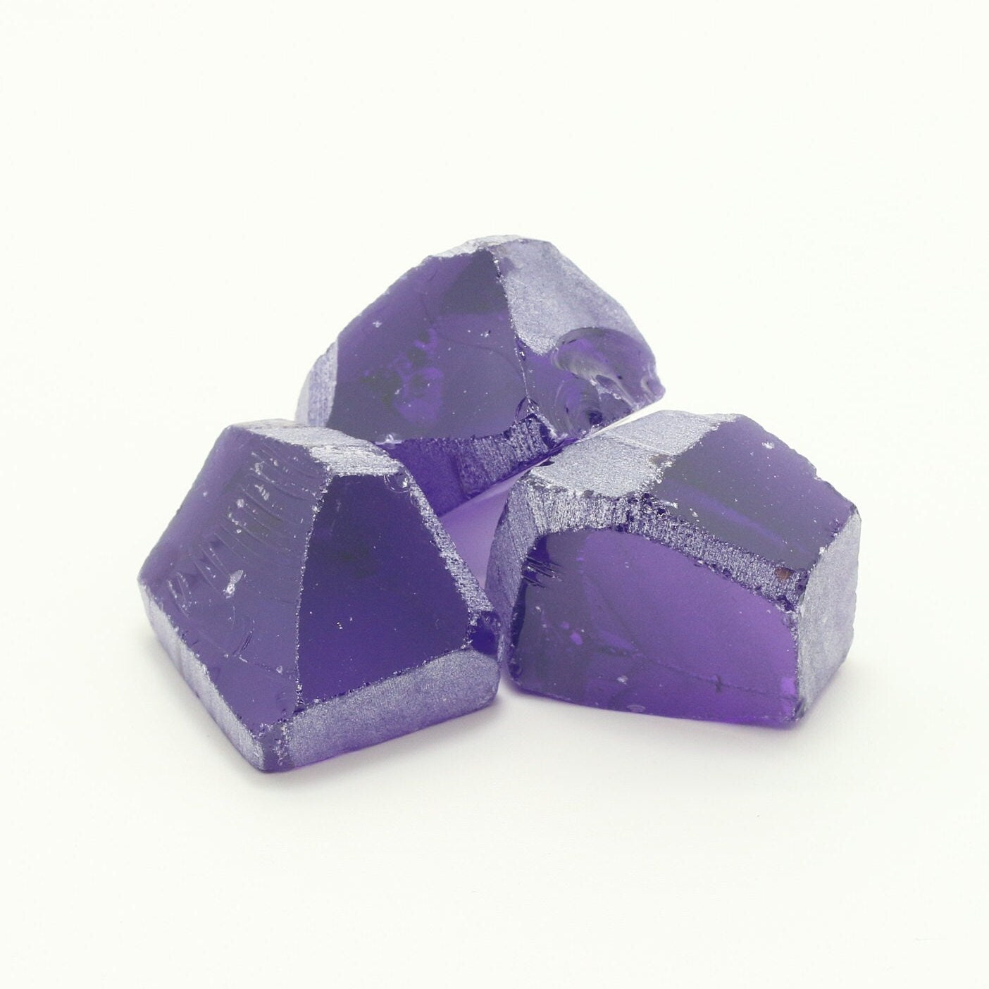 Dark Amethyst Nanosital Synthetic Lab Created Faceting Rough for Gem Cutting - #B-1747 - Various Sizes