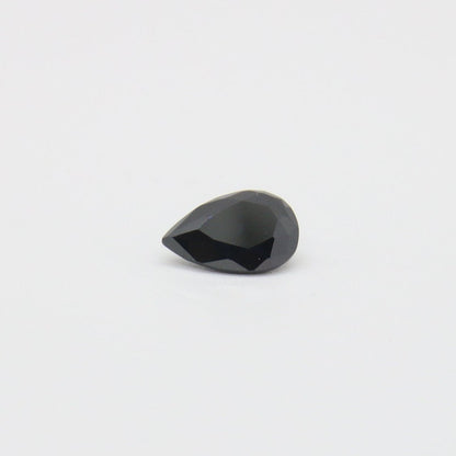 Black Cubic Zirconia Faceting Rough for Gem Cutting - Various Sizes