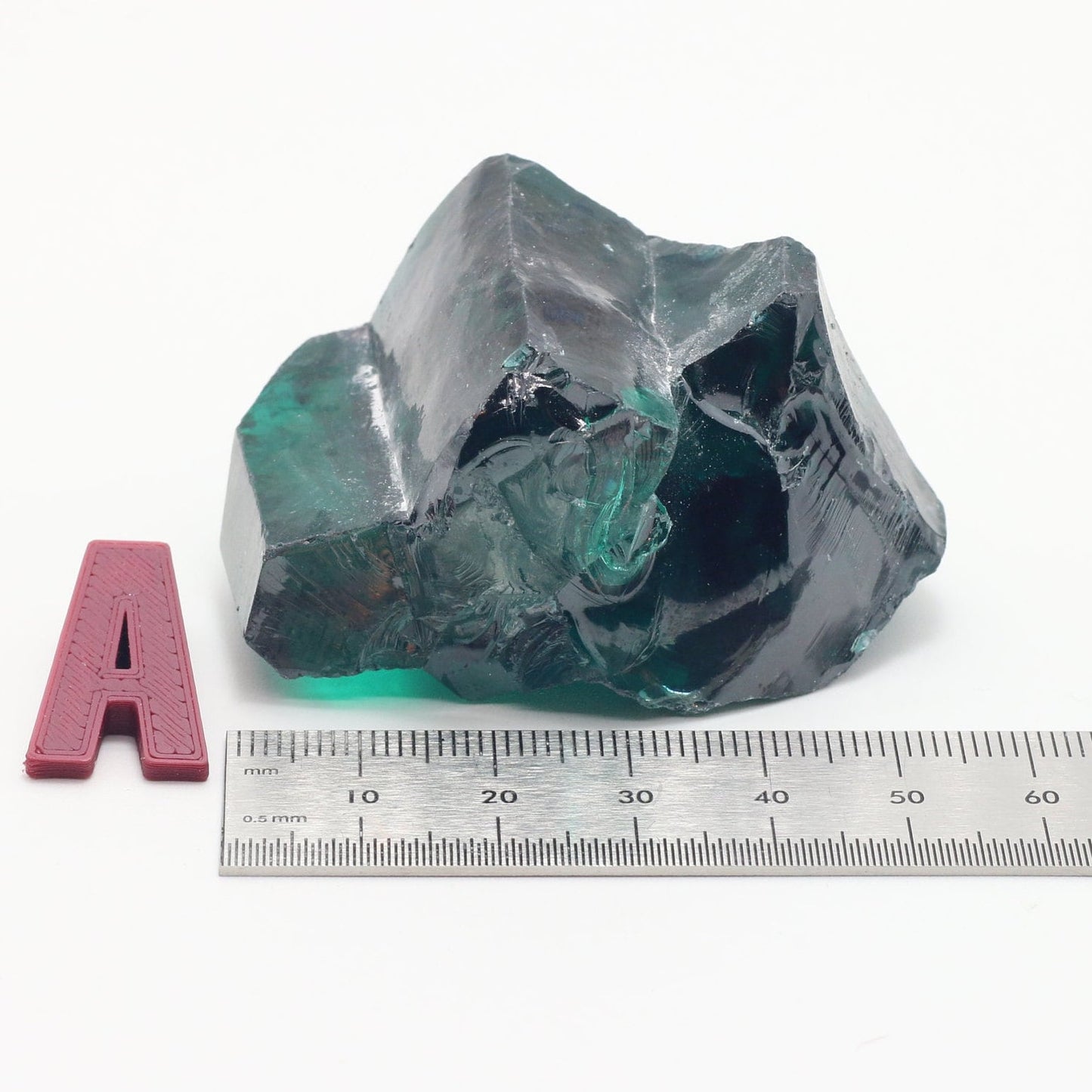 Teal Cubic Zirconia Faceting Rough for Gem Cutting - Various Sizes