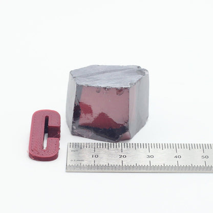 Rhodolite Cubic Zirconia Faceting Rough for Gem Cutting - Various Sizes