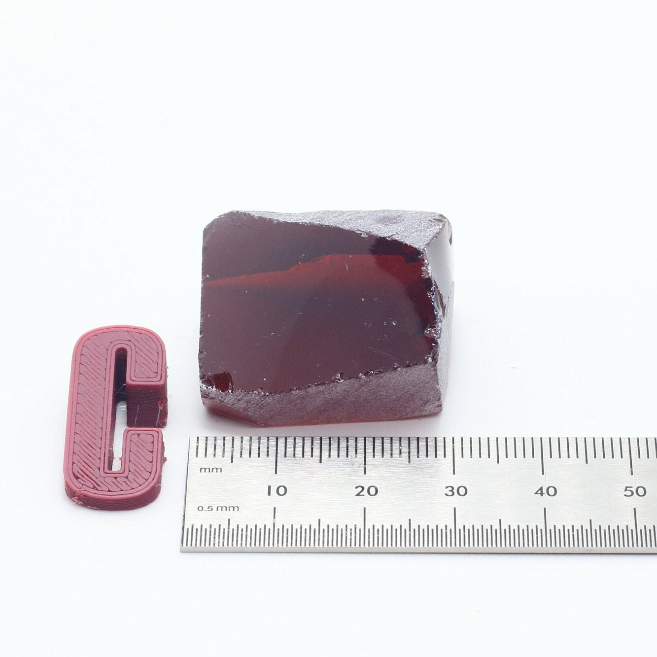 Marsala Nanosital Synthetic Lab Created Faceting Rough for Gem Cutting - #A-2458 - Various Sizes