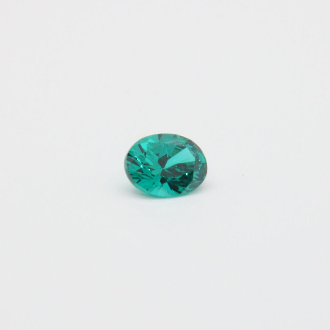 Teal Cubic Zirconia Faceting Rough for Gem Cutting - Various Sizes