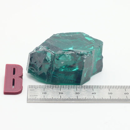 Teal Cubic Zirconia Faceting Rough for Gem Cutting - Various Sizes