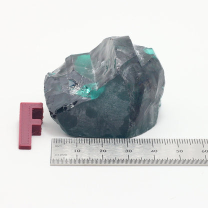 Teal Cubic Zirconia Faceting Rough for Gem Cutting - Various Sizes