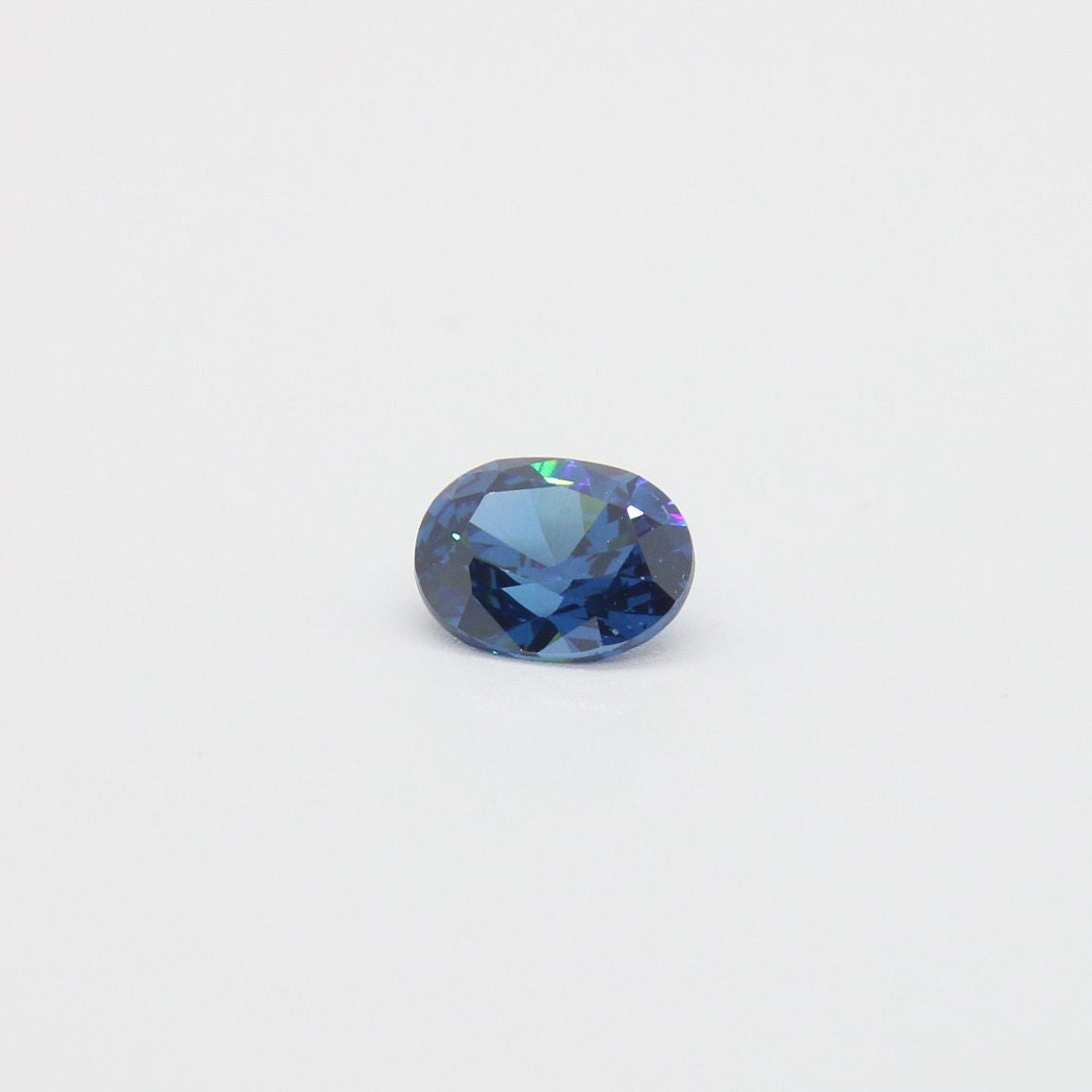 Blue Sapphire Cubic Zirconia Faceting Rough for Gem Cutting - Various Sizes