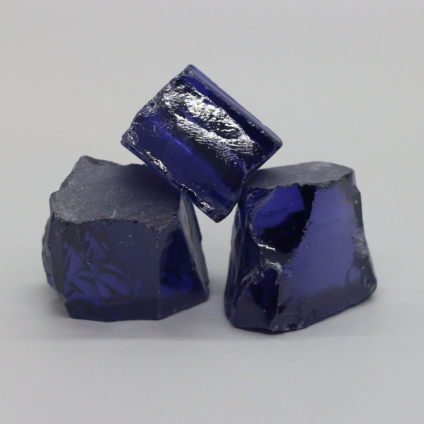 Tanzanite Cubic Zirconia Faceting Rough for Gem Cutting - Various Sizes