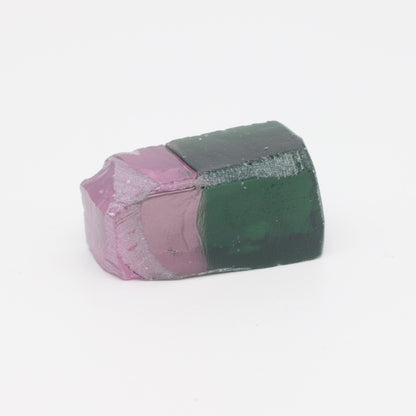 Watermelon Nanosital Synthetic Lab Created Faceting Rough for Gem Cutting - Bi-Color Pink-Green - Various Sizes