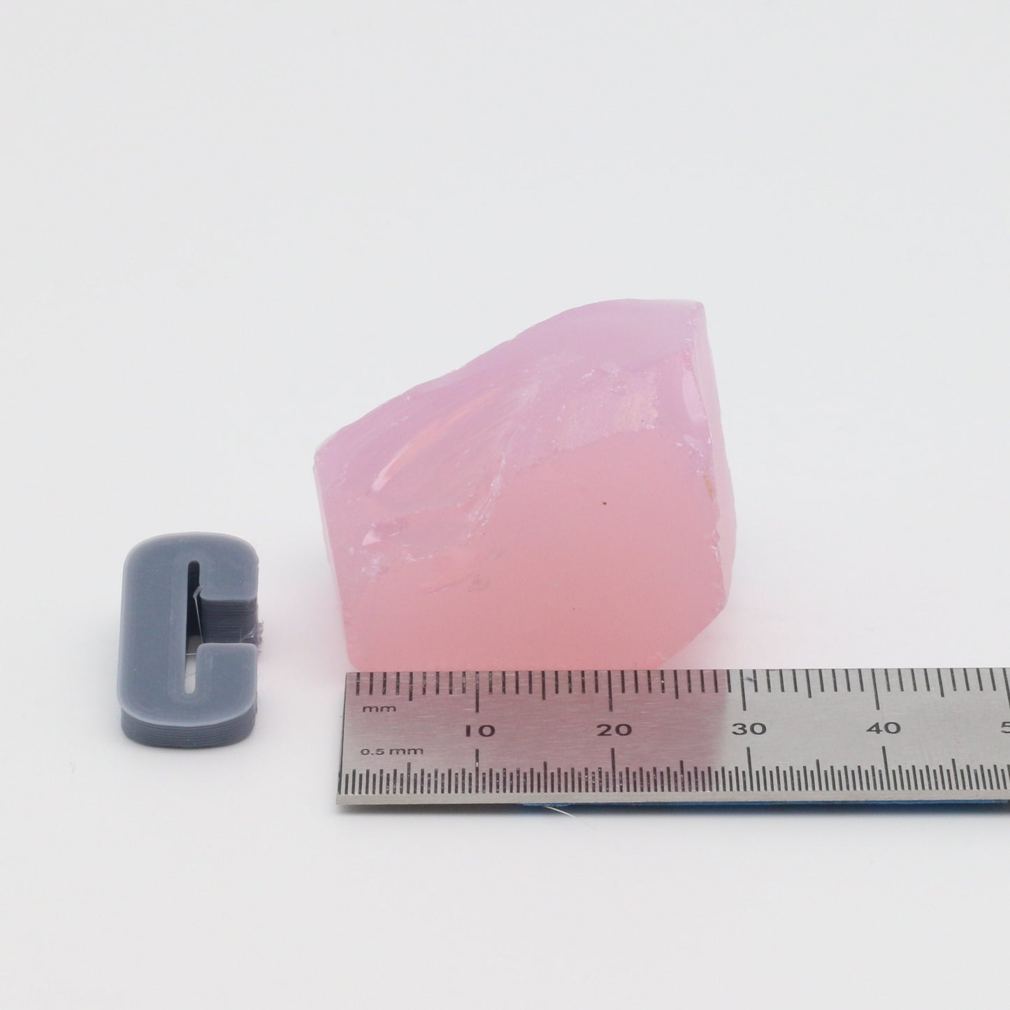 Pink Opal Nanosital Synthetic Lab Created Faceting Rough for Gem Cutting - #002 - Various Sizes
