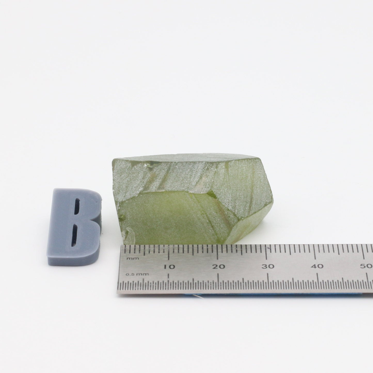 Peridot Nanosital Synthetic Lab Created Faceting Rough for Gem Cutting - #14/2 - Various Sizes