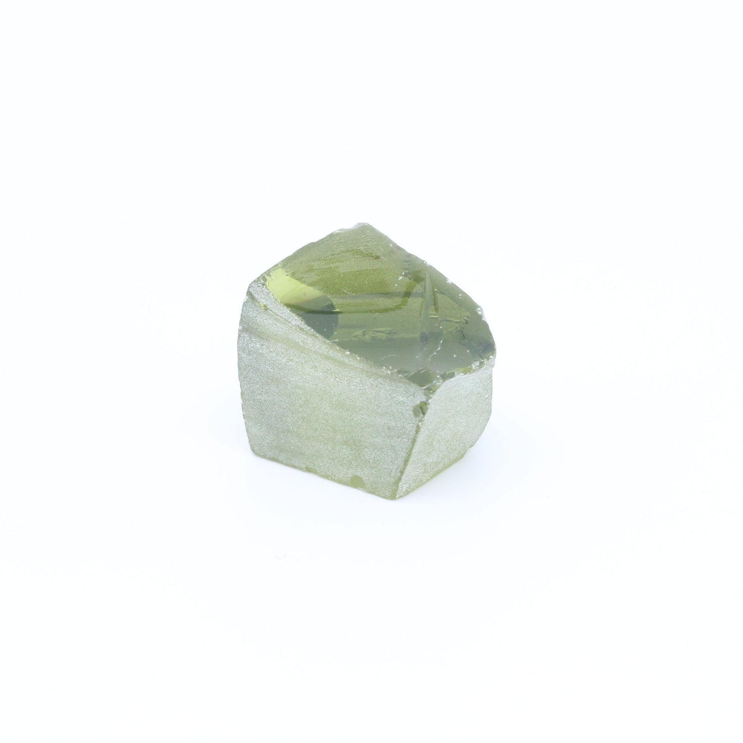 Peridot Nanosital Synthetic Lab Created Faceting Rough for Gem Cutting - #14/2 - Various Sizes