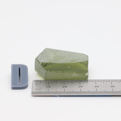 Peridot Nanosital Synthetic Lab Created Faceting Rough for Gem Cutting - #14/2 - Various Sizes