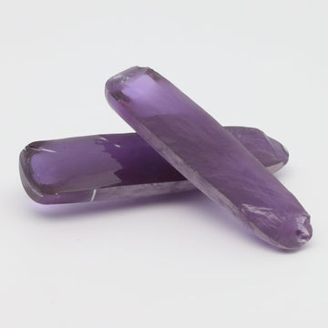 Djeva Alexandrite #48 Colored Lab Created Corundum Sapphire Faceting Rough  for Gem Cutting DISCONTINUED Various Sizes Split Boule