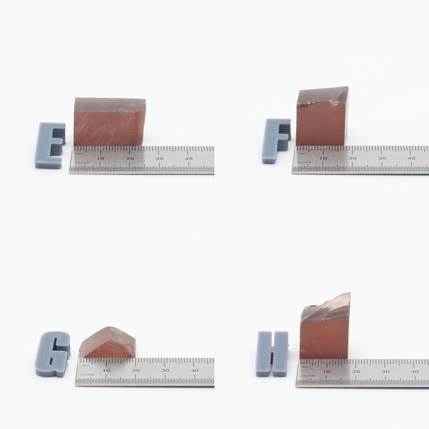 Orange YAG Faceting Rough for Gem Cutting - Various Sizes