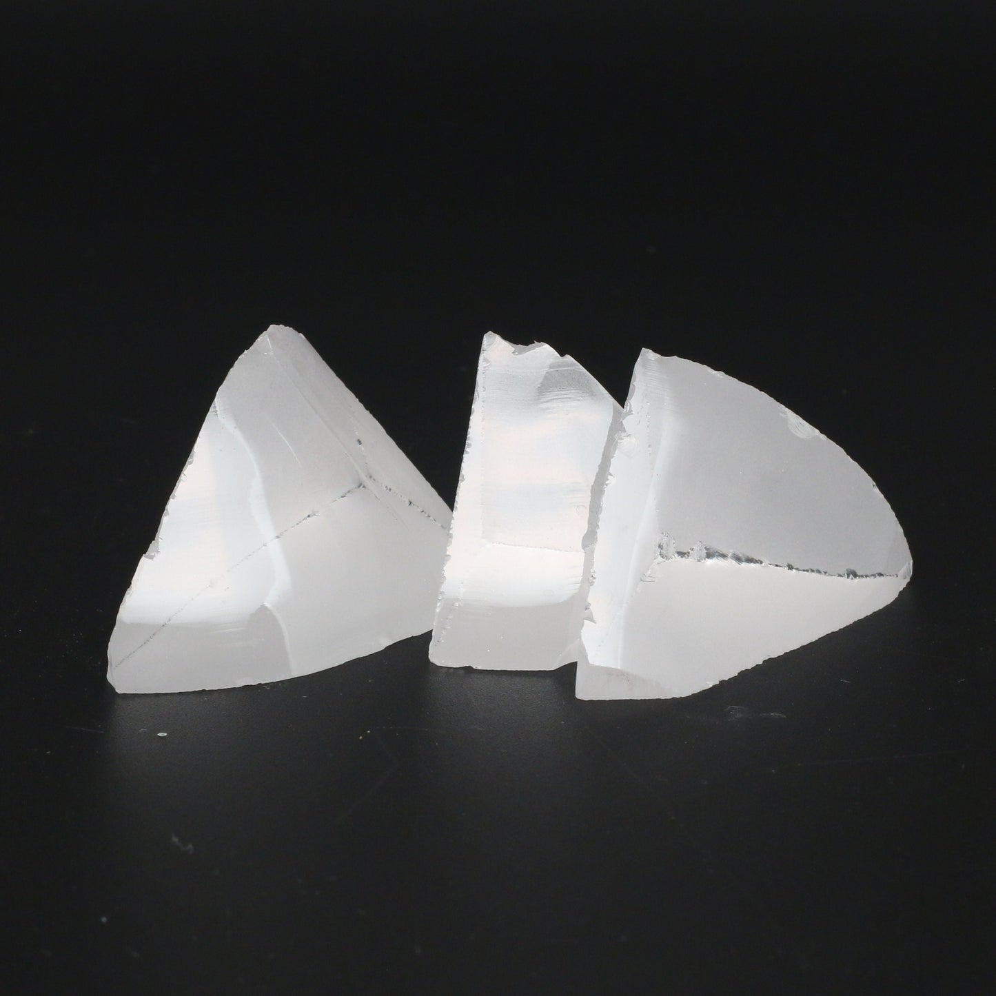 White YAG Faceting Rough for Gem Cutting - Various Sizes