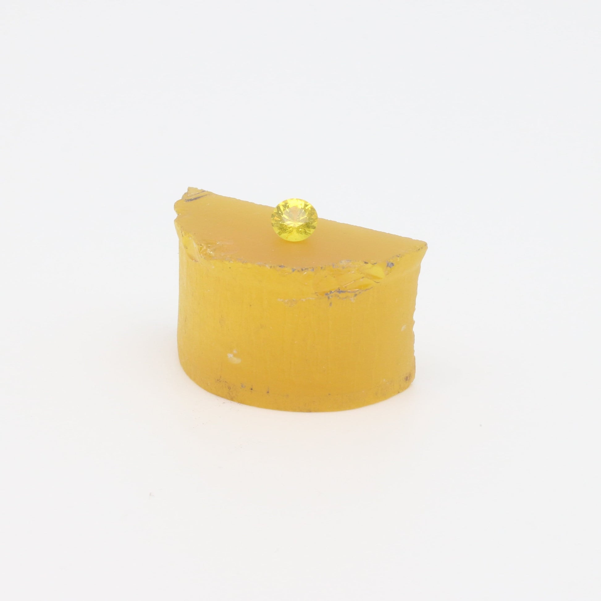 Yellow YAG Faceting Rough for Gem Cutting - Various Sizes