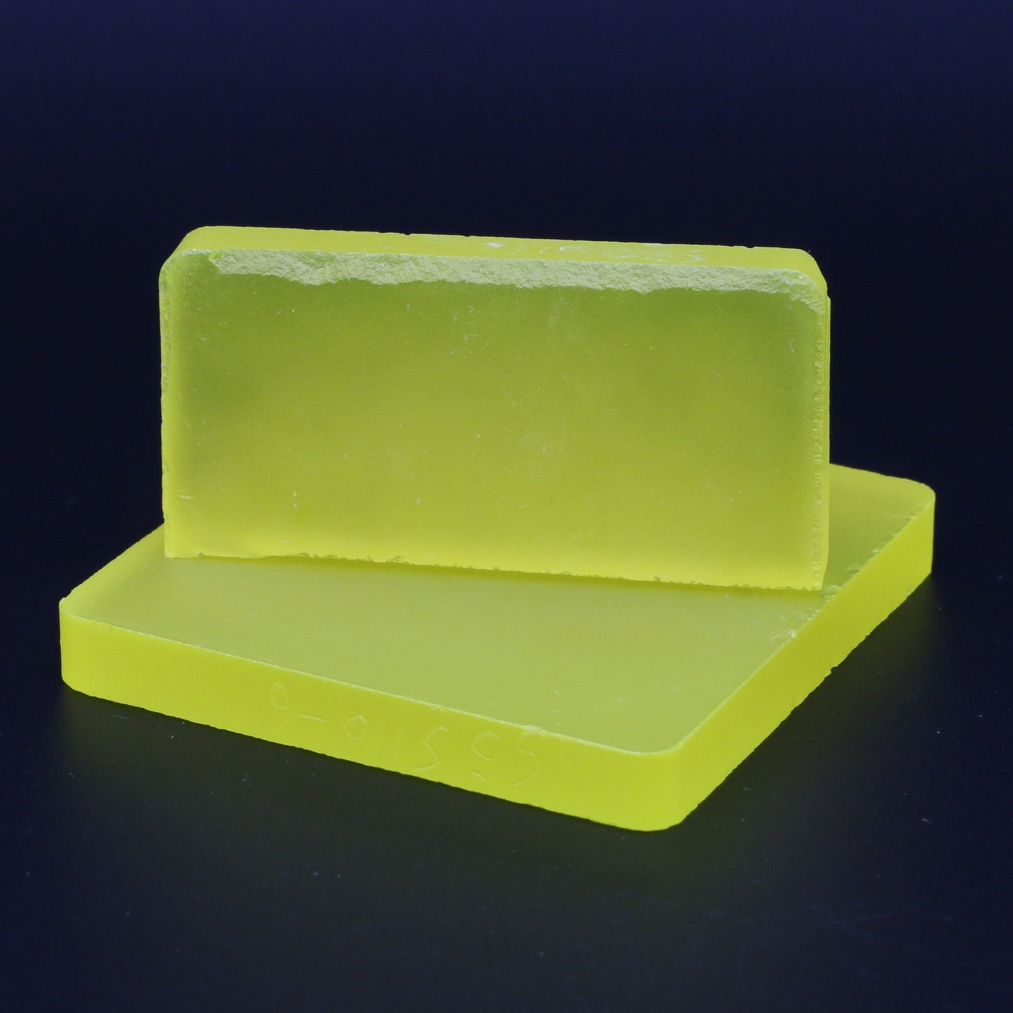 Neon Yellow YAG (Ceramic) Faceting Rough for Gem Cutting - Various Sizes