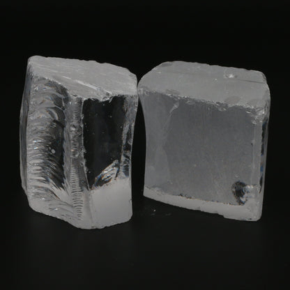 White Cubic Zirconia Faceting Rough for Gem Cutting - Various Sizes