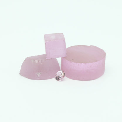 Lavender Nd:YAG Faceting Rough for Gem Cutting - Various Sizes