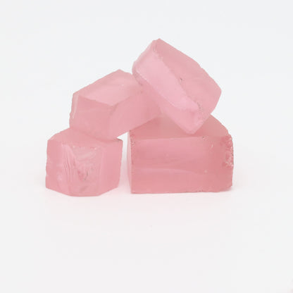 Pink YAG Faceting Rough for Gem Cutting - Various Sizes