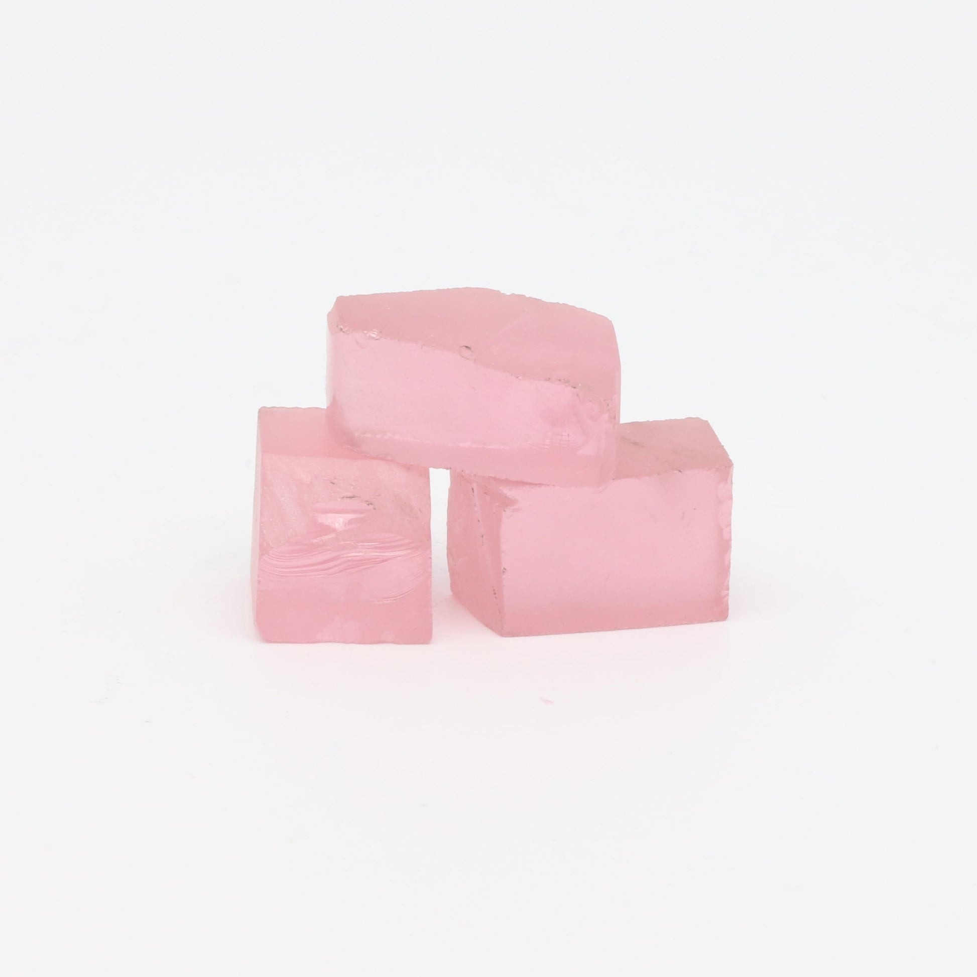 Pink YAG Faceting Rough for Gem Cutting - Various Sizes