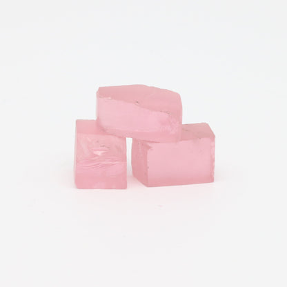 Pink YAG Faceting Rough for Gem Cutting - Various Sizes