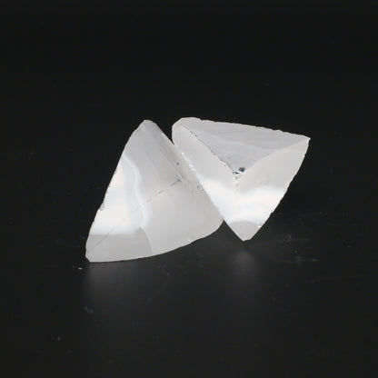 White YAG Faceting Rough for Gem Cutting - Various Sizes