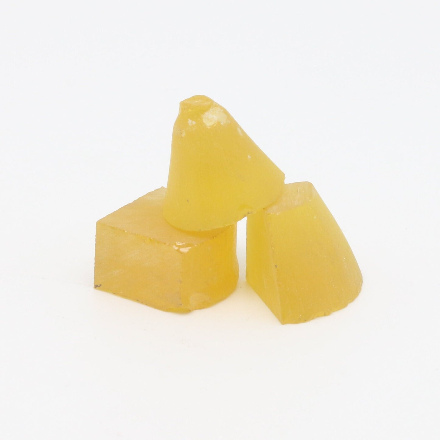 Yellow YAG Faceting Rough for Gem Cutting - Various Sizes