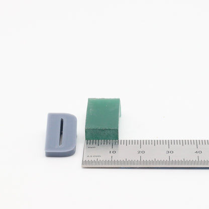 Green YAG (Ceramic) Faceting Rough for Gem Cutting - Various Sizes