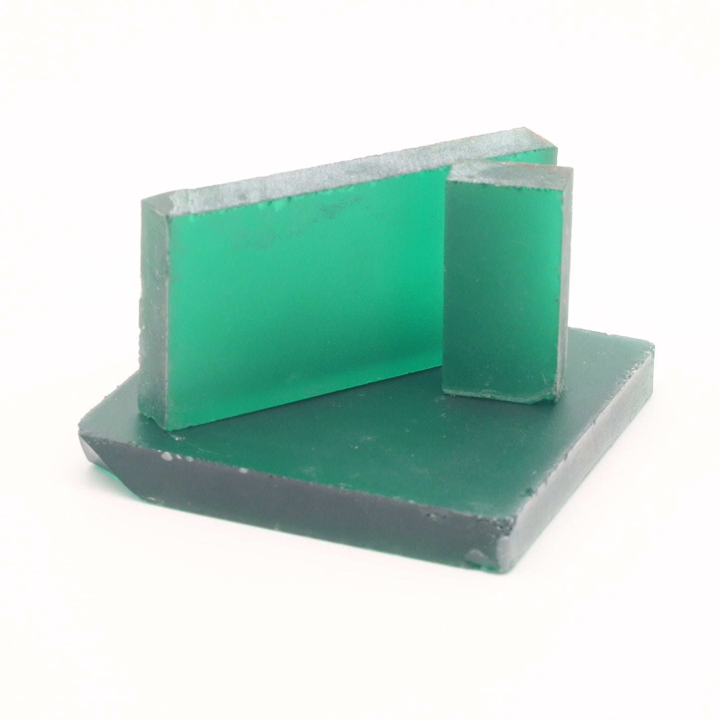 Green YAG (Ceramic) Faceting Rough for Gem Cutting - Various Sizes