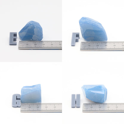 Blue Opal Nanosital Synthetic Lab Created Faceting Rough for Gem Cutting - #003 - Various Sizes