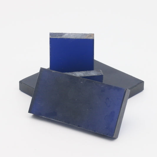 Blue YAG (Ceramic) Faceting Rough for Gem Cutting - Various Sizes