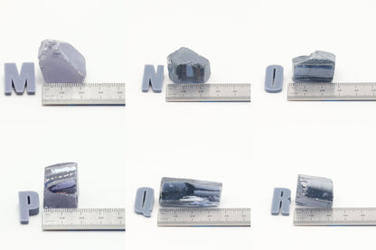 Ocean Grey Diamond Cubic Zirconia Faceting Rough for Gem Cutting - Various Sizes