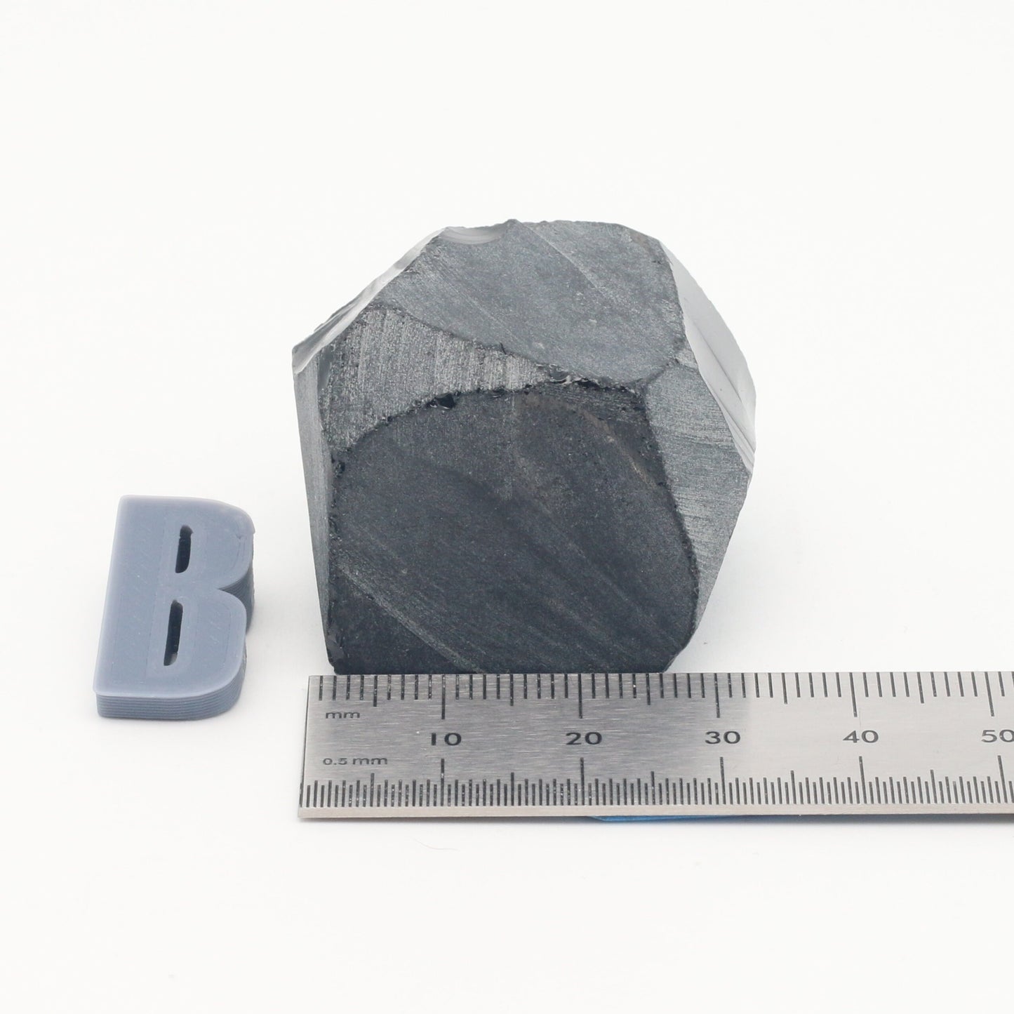 Black Nanosital Synthetic Lab Created Faceting Rough for Gem Cutting - #0004 - Various Sizes