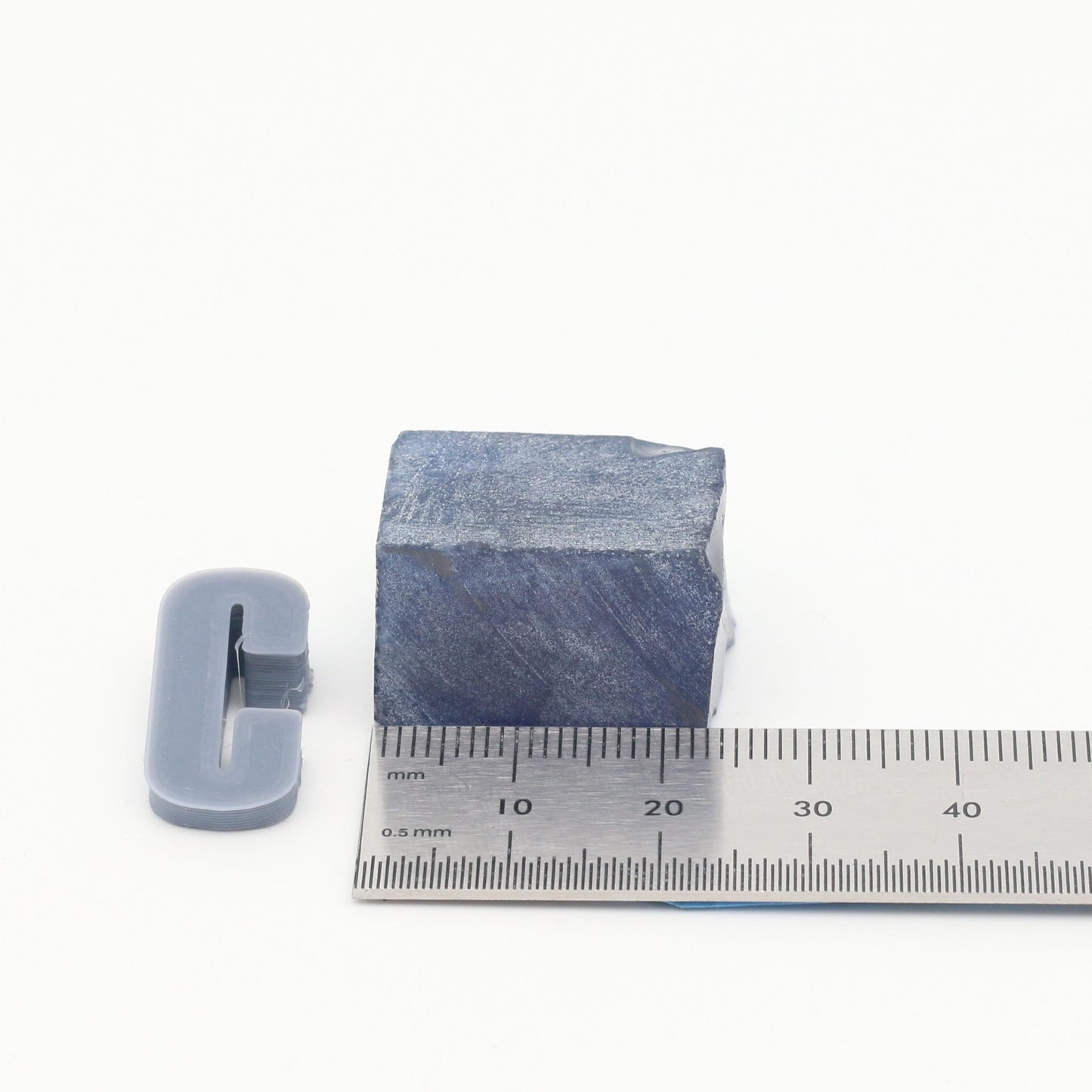 Medium Blue Sapphire (Included) Nanosital Synthetic Lab Created Faceting Rough for Gem Cutting - #Z-597 - Various Sizes