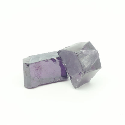 Amethyst Cubic Zirconia Faceting Rough for Gem Cutting - Various Sizes