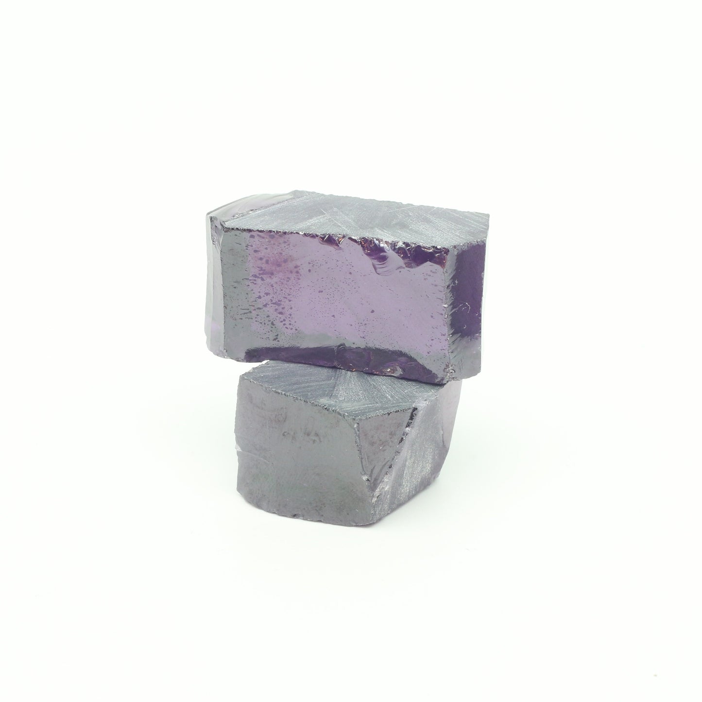 Amethyst Cubic Zirconia Faceting Rough for Gem Cutting - Various Sizes