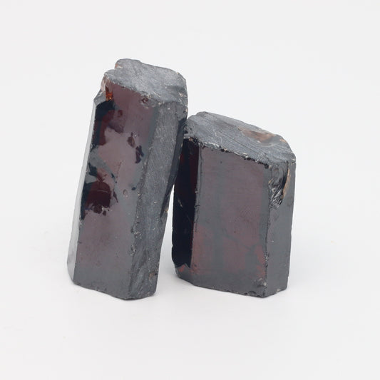 Dark Garnet Cubic Zirconia Faceting Rough for Gem Cutting - Various Sizes