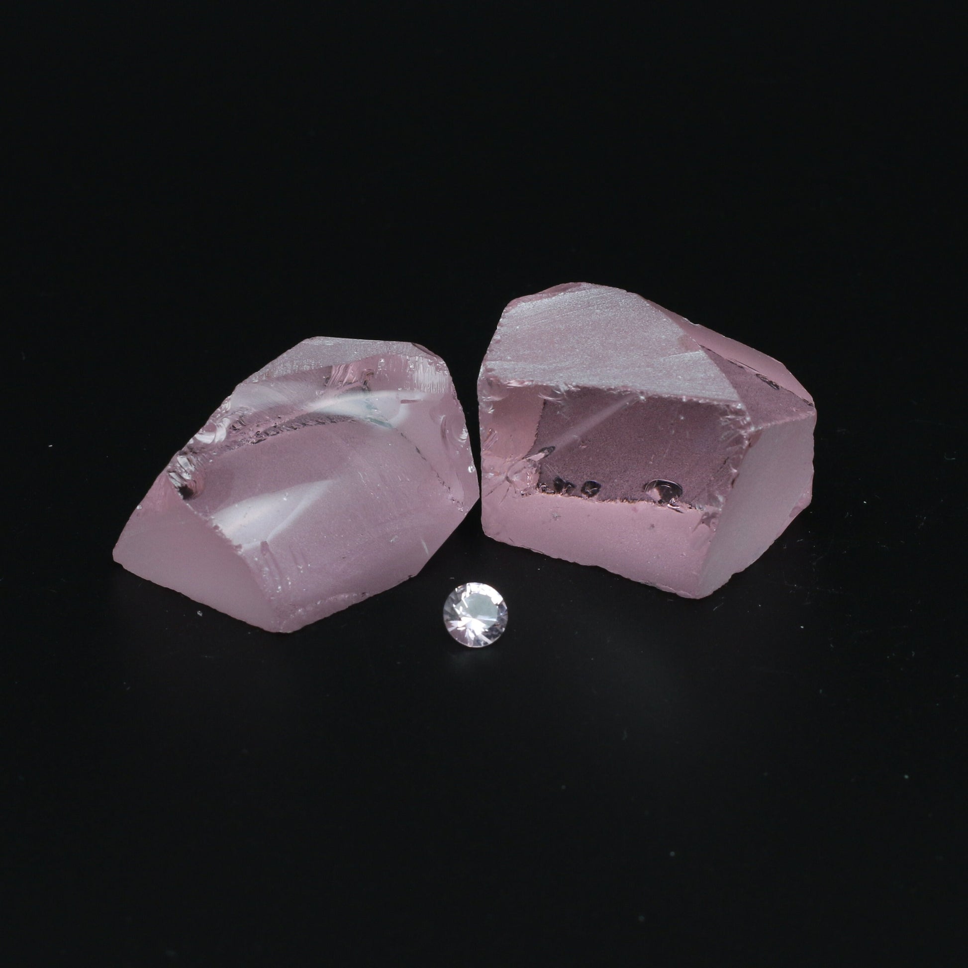 UV Reactive Nanosital #E-271 Synthetic Lab Created Faceting Rough for Gem Cutting - Various Sizes