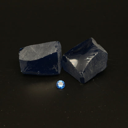 UV Reactive Nanosital #E-459 Synthetic Lab Created Faceting Rough for Gem Cutting - Various Sizes