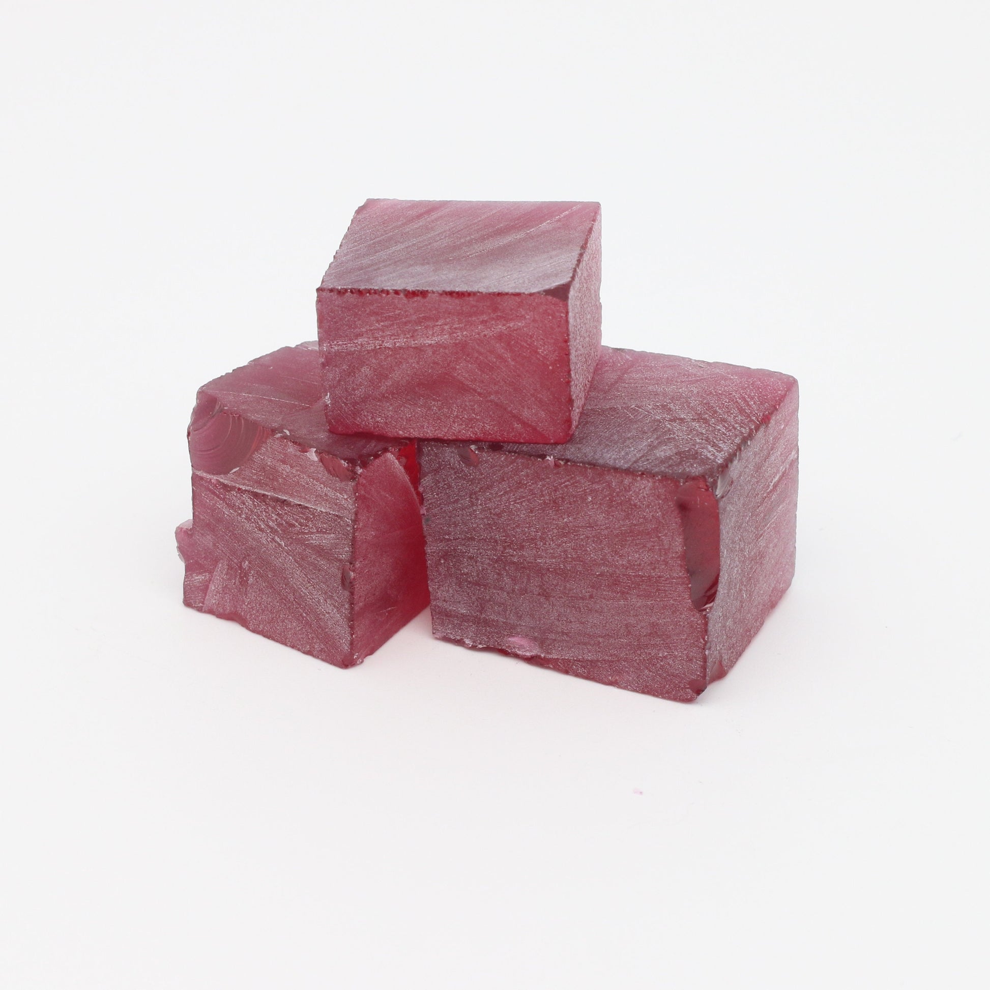 Vivid Pink Nanosital Synthetic Lab Created Faceting Rough for Gem Cutting - #TB-9 - Various Sizes