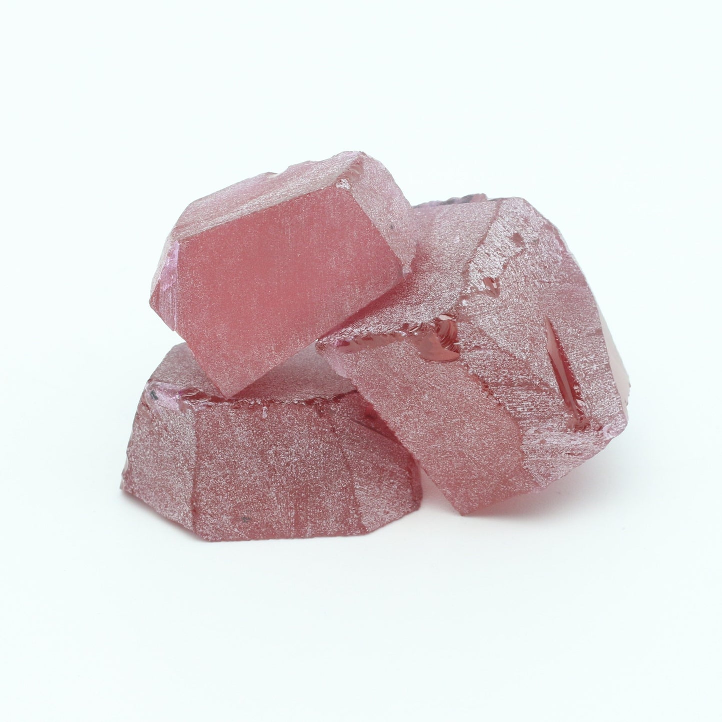 Pink Tourmaline Nanosital Synthetic Lab Created Faceting Rough for Gem Cutting - #A-9100 - Various Sizes