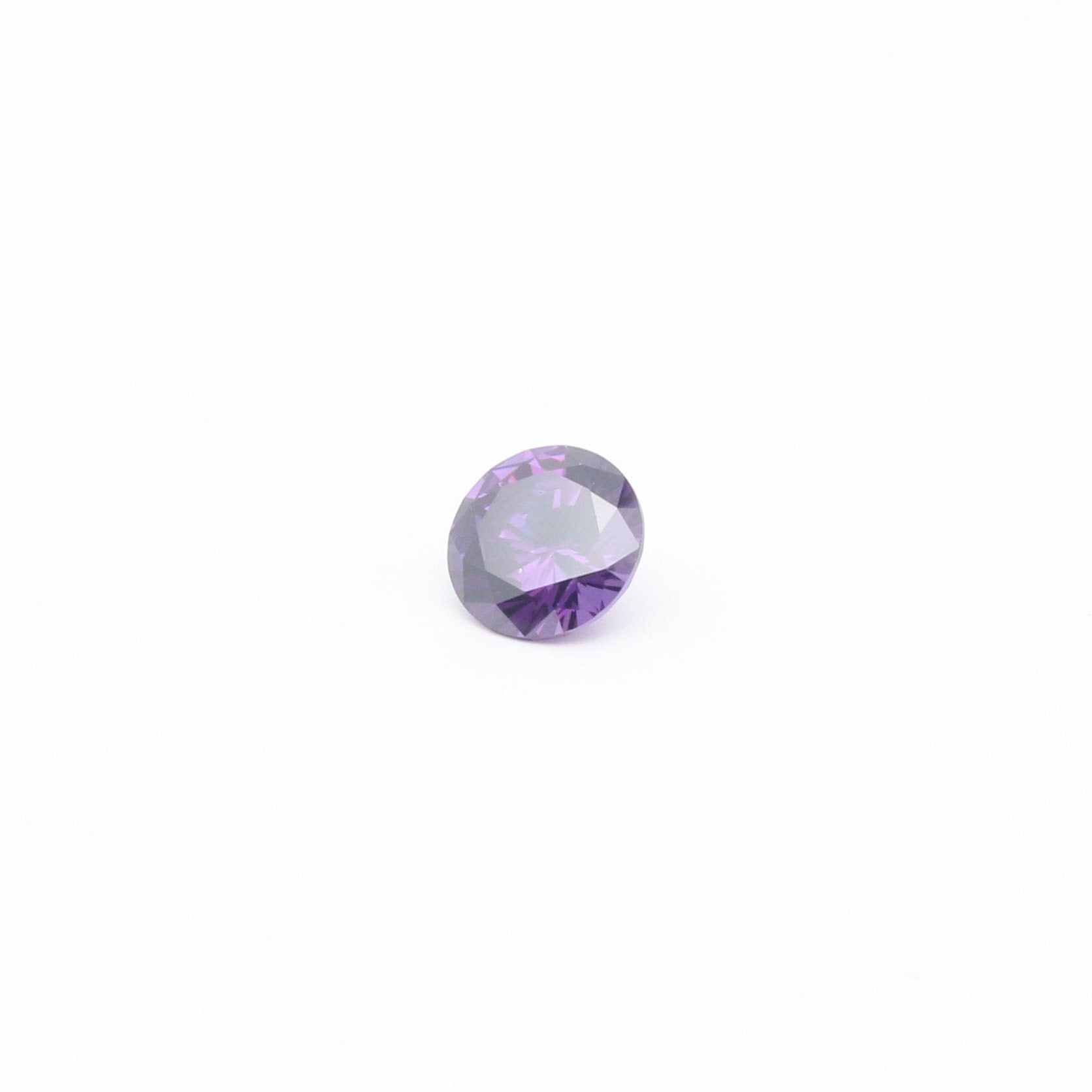 Violet Cubic Zirconia Faceting Rough for Gem Cutting - Various Sizes