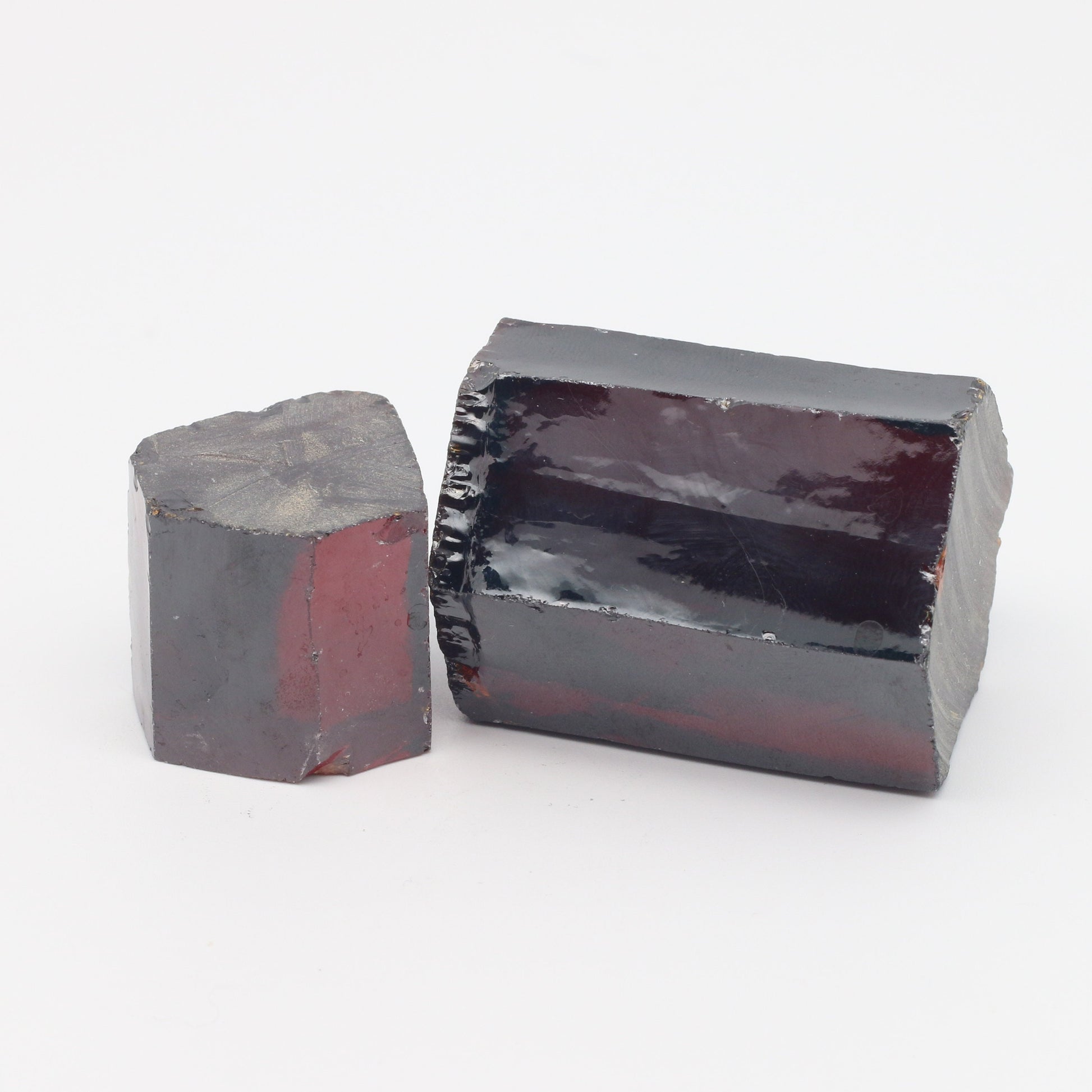 Garnet Cubic Zirconia Faceting Rough for Gem Cutting - Various Sizes